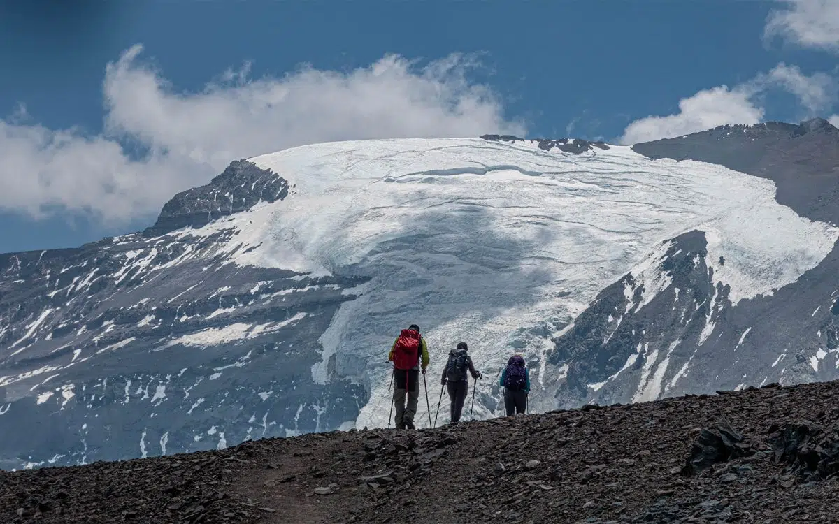 trekking base camp el plomo